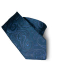 Parisian 1919 Silk Tie | Two Tone Navy Paisley