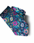 Parisian 1919 Silk Tie | Embossed Multi Floral