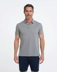 R2 Amsterdam Cotton/Linen Blend Polo | Sage