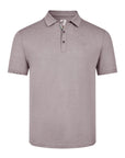 R2 Amsterdam Cotton/Linen Blend Polo | Taupe