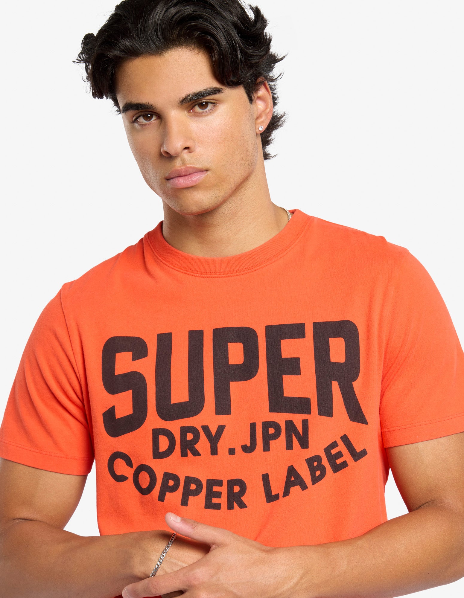 Superdry Copper Label Graphic T-Shirt | Bold Orange