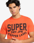Superdry Copper Label Graphic T-Shirt | Bold Orange