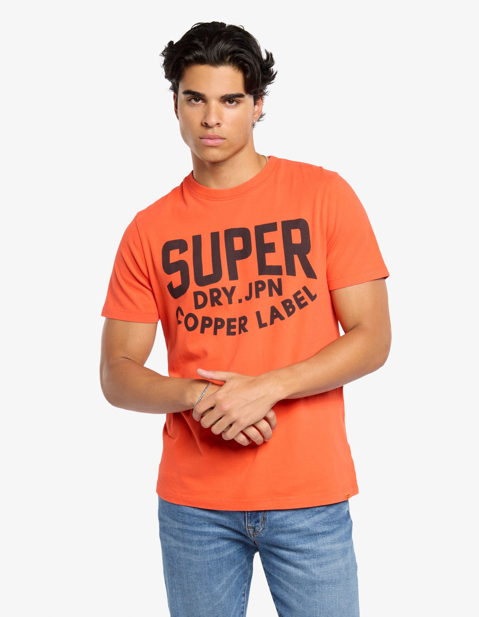 Superdry Copper Label Graphic T-Shirt | Bold Orange