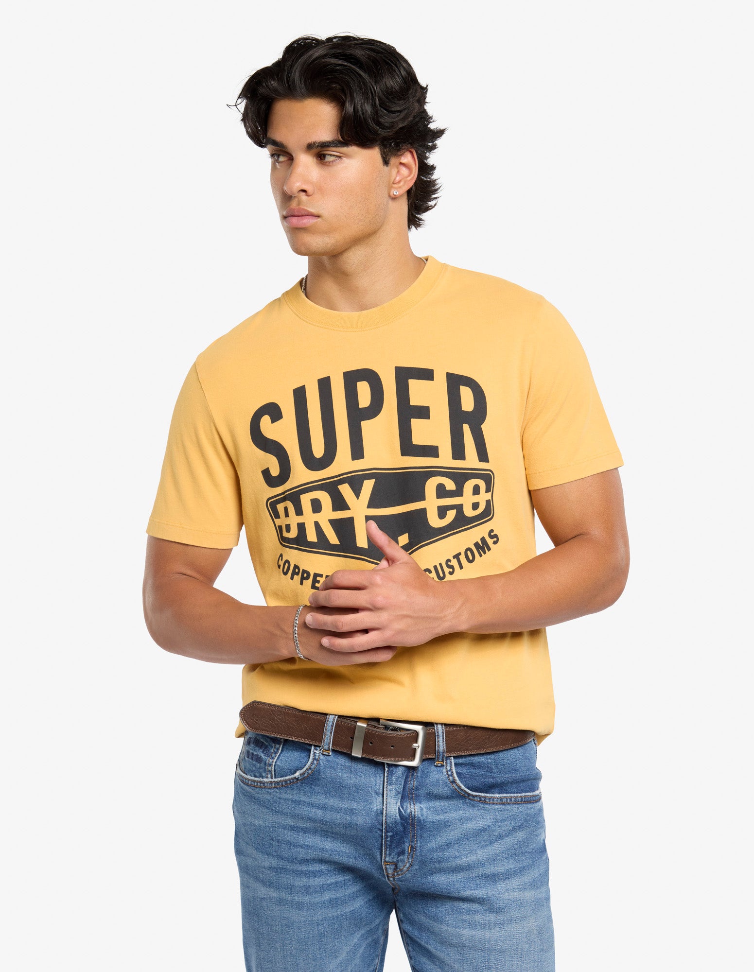 Superdry Copper Label Graphic T-Shirt | Winter Gold