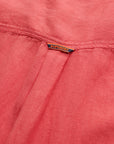 Superdry Vacation Linen Short Sleeve Shirt | Hot Coral