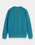 Scotch & Soda Garment Dyed Knit Sweat | Petrol Blue