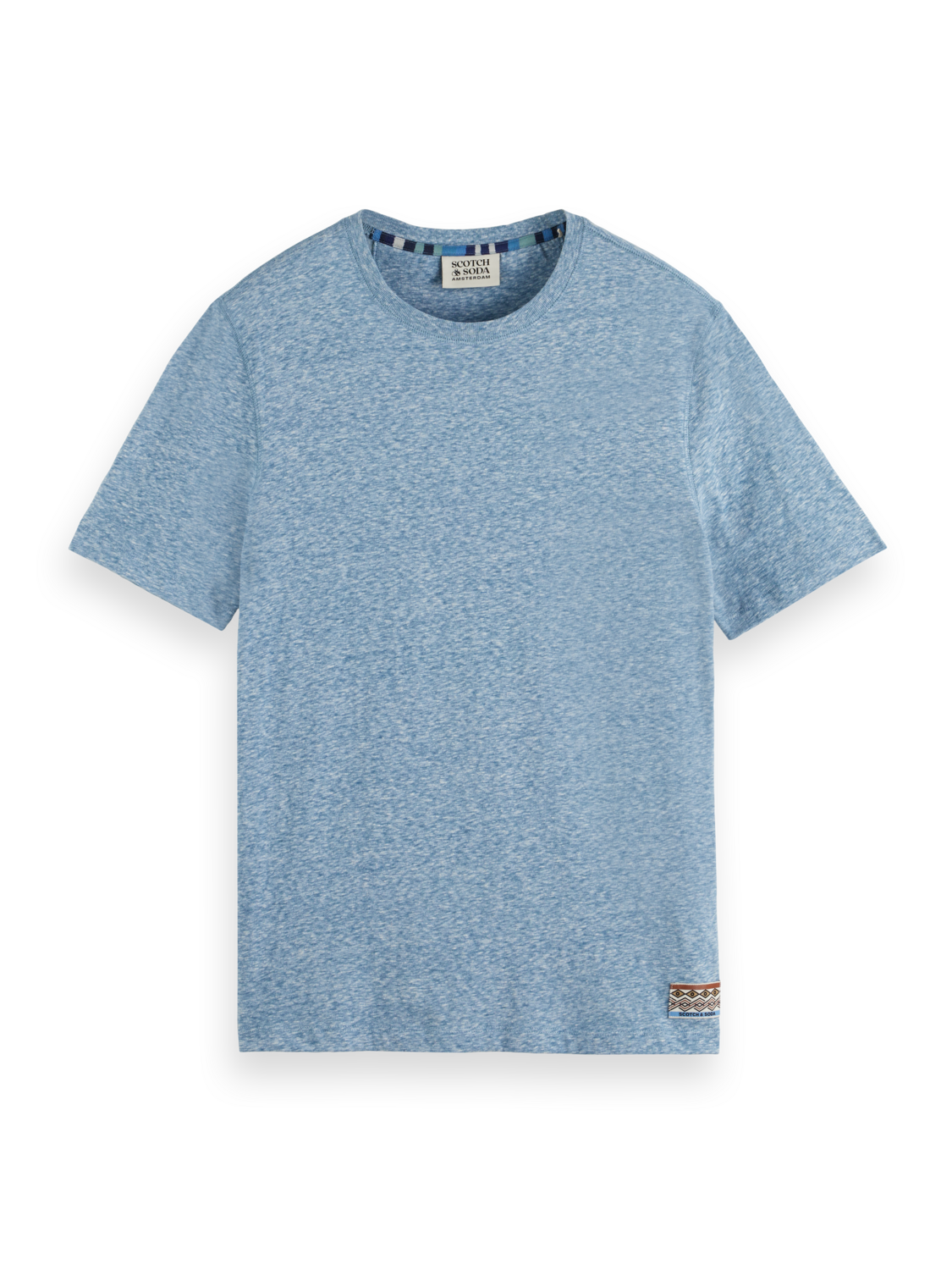 Scotch & Soda Melange T-Shirt | Novel Blue