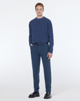Scotch & Soda Mott Jersey Chino | Navy Houndstooth
