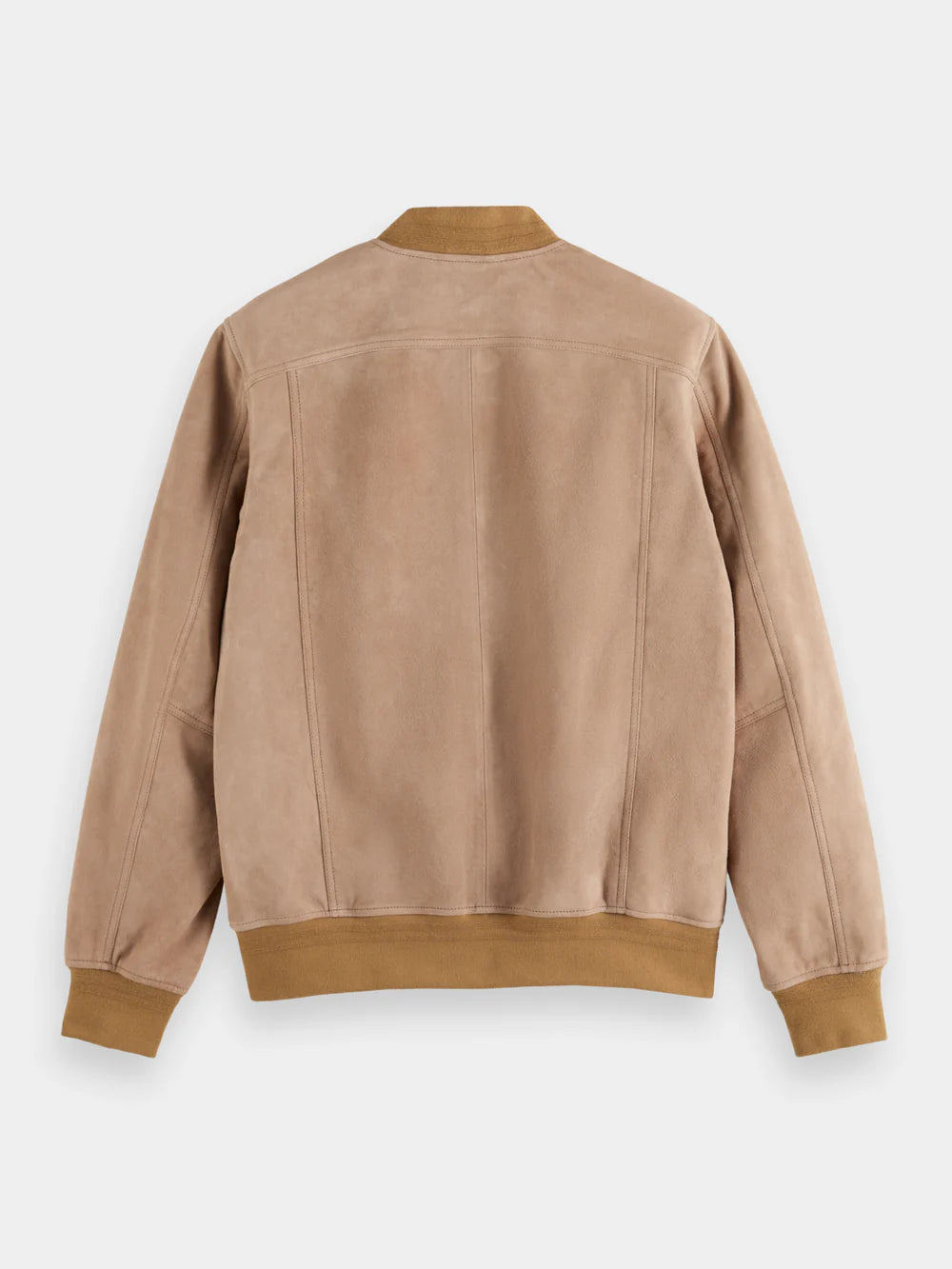 Scotch Soda Suede Bomber Jacket Seastone – LIFE FOR MEN