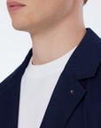 Scotch & Soda Unconstructed Cotton Twill Blazer | Navy