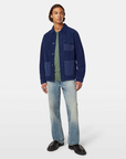 Scotch & Soda Washed Cord Worker Jacket | Navy
