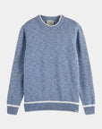 Scotch & Soda Melange Crew Neck | Blue Melange