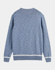 Scotch & Soda Melange Crew Neck | Blue Melange