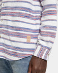 Scotch & Soda Basket Weave Gradient Stripe Shirt | Multi Stripe