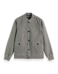Scotch & Soda Washed Corduroy Bomber Jacket | Seal Grey