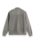 Scotch & Soda Washed Corduroy Bomber Jacket | Seal Grey