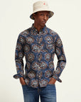 Scotch & Soda Printed Long Sleeve Shirt | Night Batic