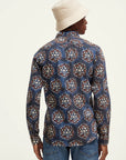 Scotch & Soda Printed Long Sleeve Shirt | Night Batic