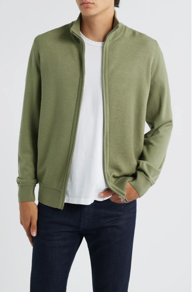 BOSS Illarione Zip Up Cardigan | Olive – LIFE FOR MEN