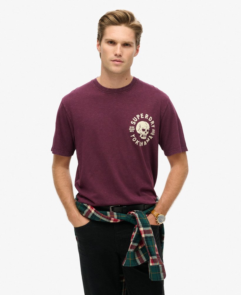 Superdry Lo-Fi Biker Graphic T-Shirt | Fig