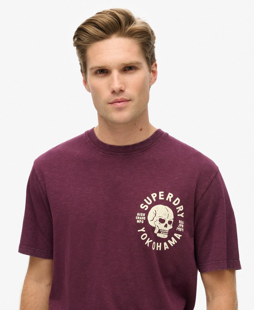 Superdry Lo-Fi Biker Graphic T-Shirt | Fig