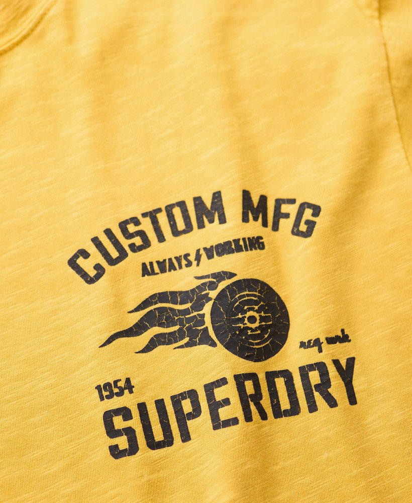 Superdry Lo-Fi Biker Graphic T-Shirt | Pigment Gold