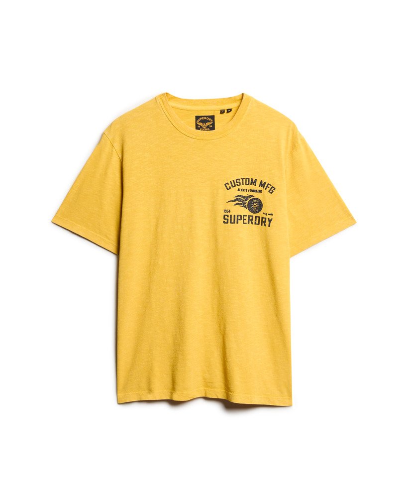 Superdry Lo-Fi Biker Graphic T-Shirt | Pigment Gold