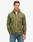 Superdry Canvas Workwear O/Shirt | Chive Green