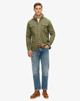 Superdry Canvas Workwear O/Shirt | Chive Green
