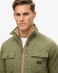 Superdry Canvas Workwear O/Shirt | Chive Green