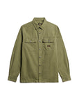 Superdry Canvas Workwear O/Shirt | Chive Green