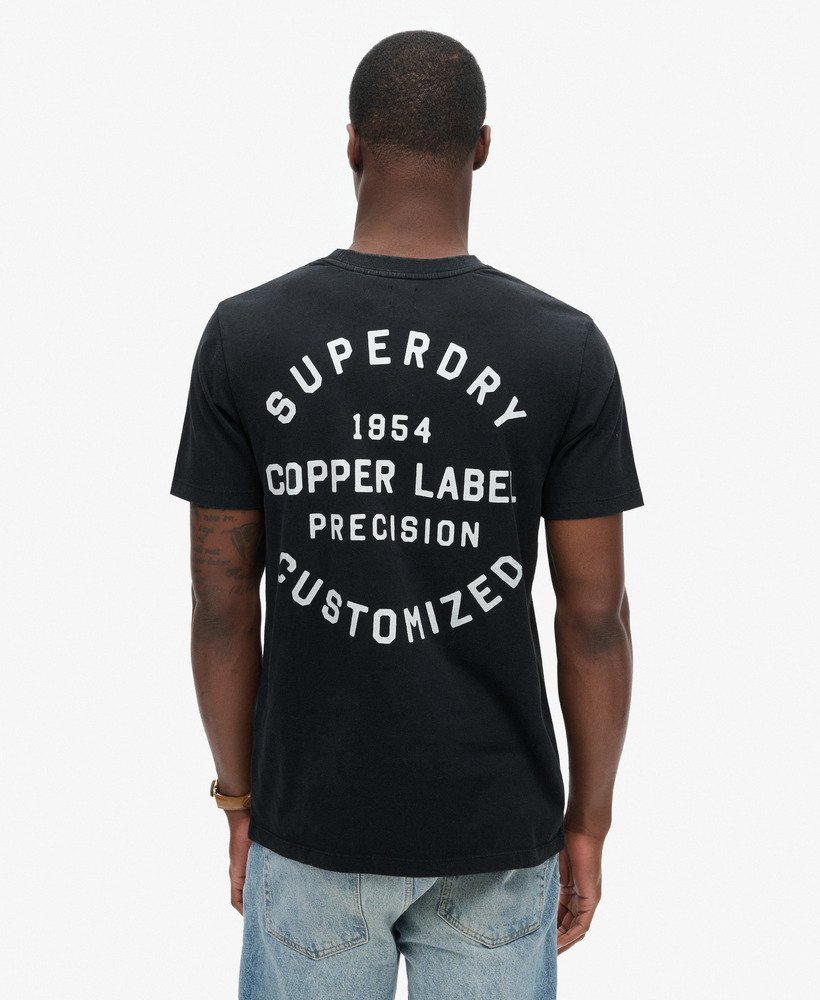 Superdry Copper Label Chest Graphic T-Shirt | Jet Black