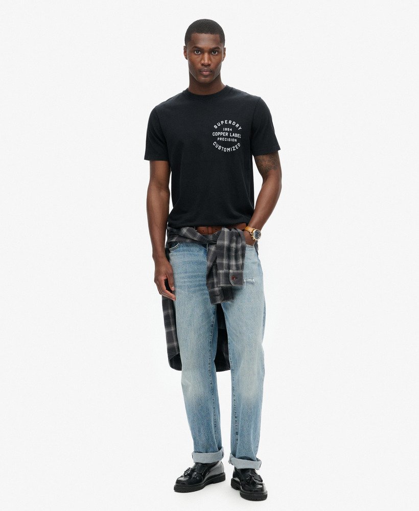 Superdry Copper Label Chest Graphic T-Shirt | Jet Black