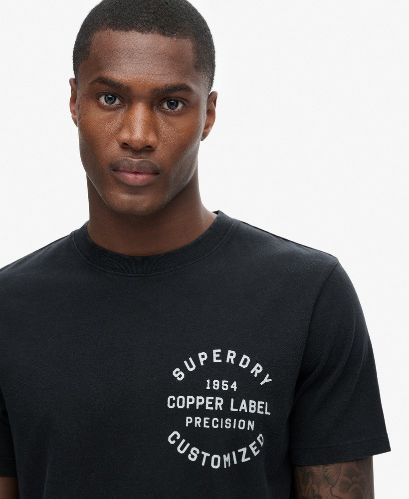 Superdry Copper Label Chest Graphic T-Shirt | Jet Black