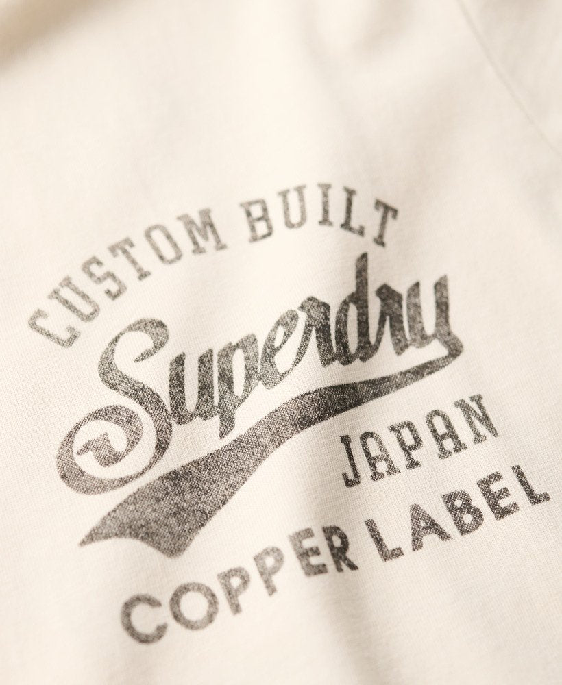 Superdry Copper Label Chest Graphic T-Shirt | Rice White