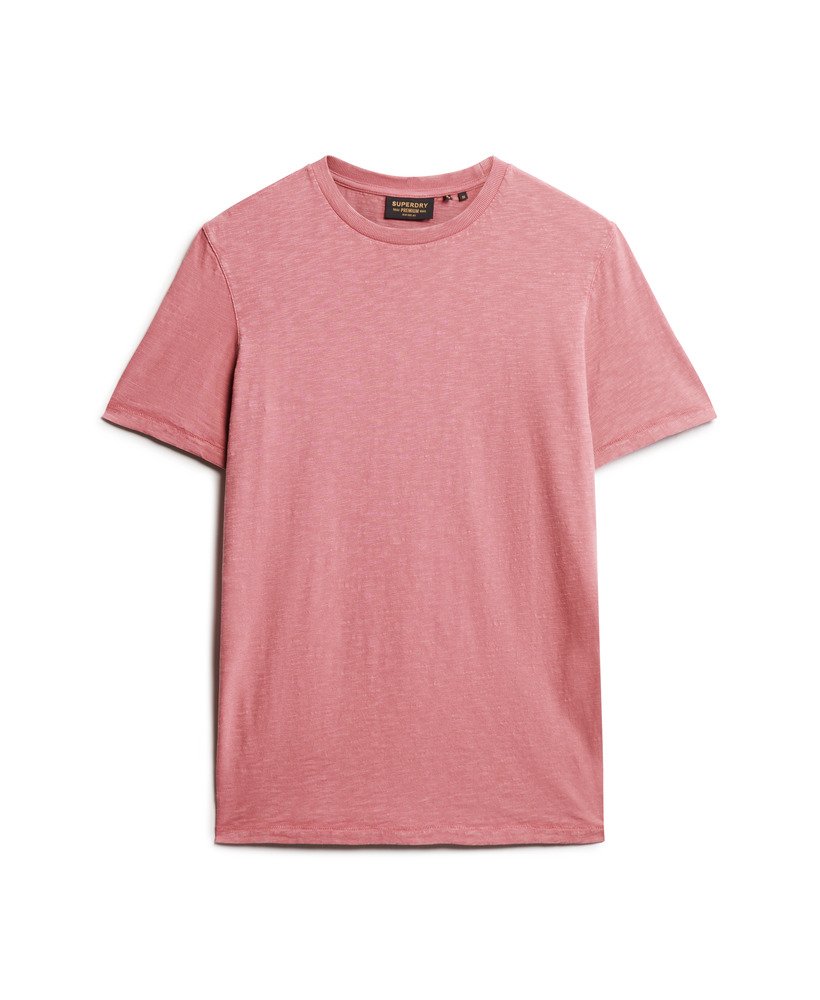 Superdry Crew Neck Slub Short Sleeved T-Shirt | Rose Pink