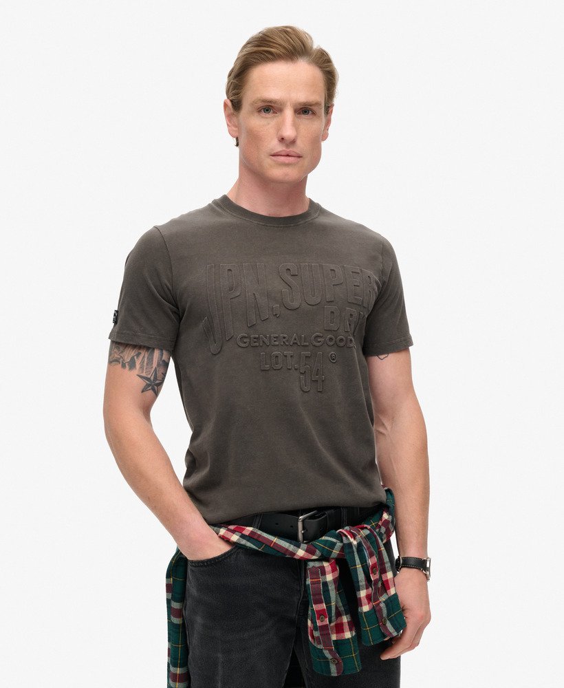 Superdry Embossed Logo T-Shirt | Vintage Black