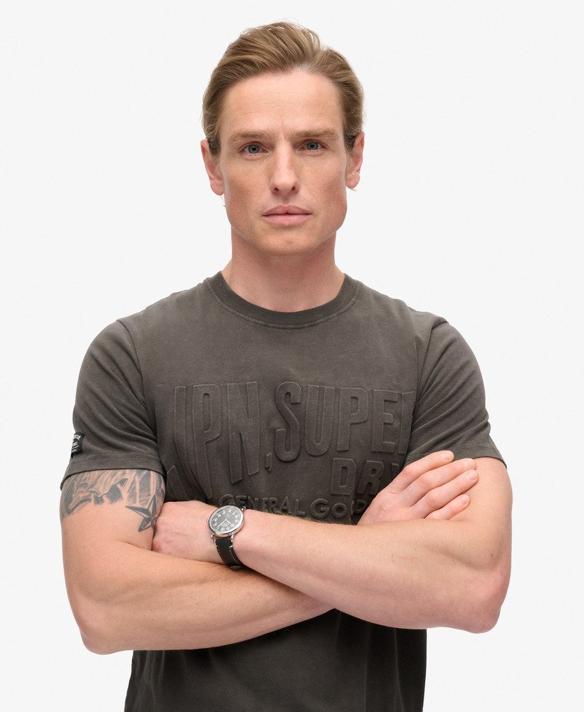 Superdry Embossed Logo T-Shirt | Vintage Black
