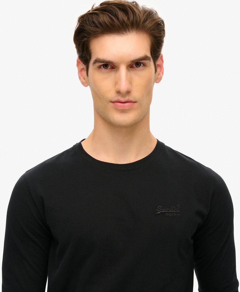 Superdry Essential Logo Long Sleeve T-Shirt | Black