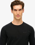 Superdry Essential Logo Long Sleeve T-Shirt | Black