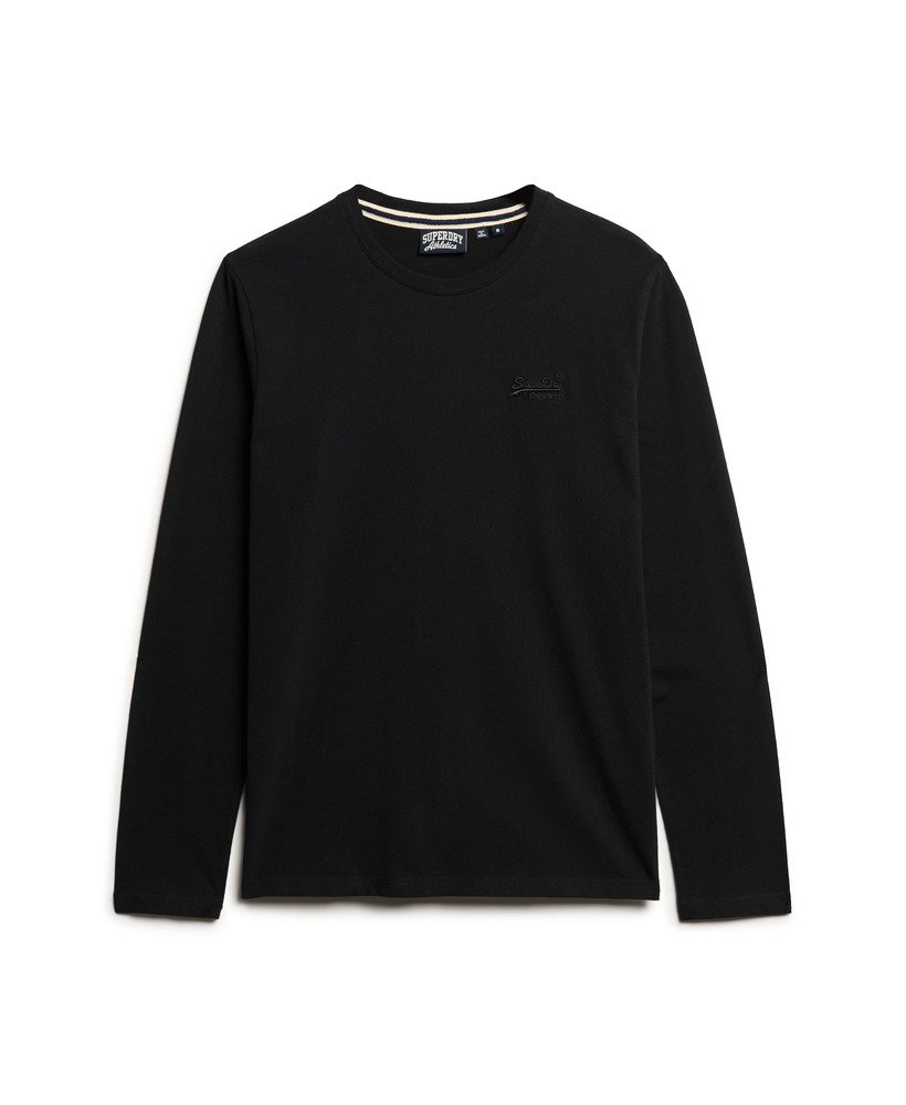 Superdry Essential Logo Long Sleeve T-Shirt | Black