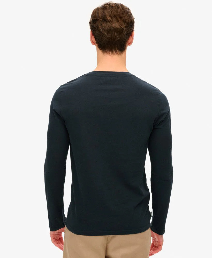 Superdry Essential Logo Long Sleeve T-Shirt | Eclipse Navy