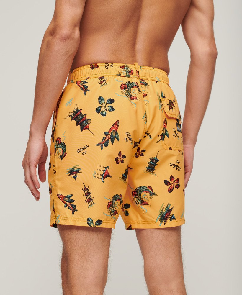Superdry Hawaiian Print Swim Shorts Yellow – LIFE FOR MEN