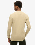 Superdry Merchant Long Sleeve Henley | Heritage Oat Grindle
