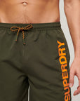 Superdry Graphic Swim Shorts | Khaki