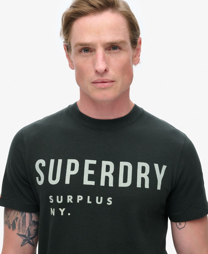 Superdry Surplus Graphic T-Shirt | Washed Black