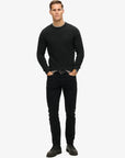 Superdry Textured Crew Knitted Jumper | Raven Black