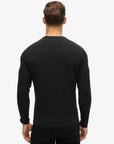 Superdry Textured Crew Knitted Jumper | Raven Black