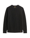 Superdry Textured Crew Knitted Jumper | Raven Black