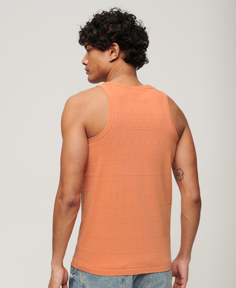 Superdry Textured Tank | Rust Orange